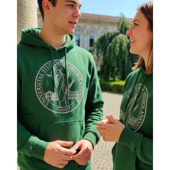Felpa con cappuccio Unisex Green Forest | UniMi