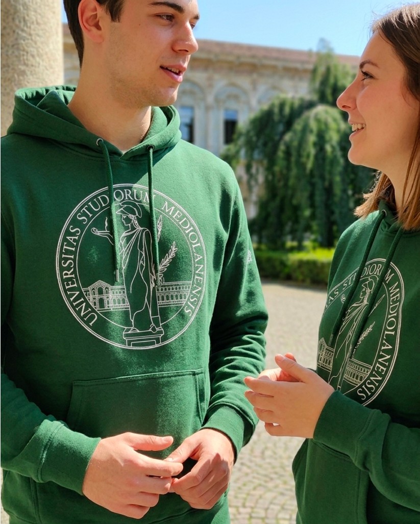 Felpa con cappuccio Unisex Green Forest | UniMi