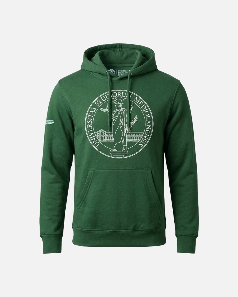 Felpa con cappuccio Unisex Green Forest | UniMi