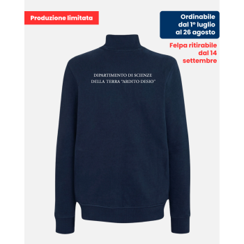 Felpa Full Zip Blu Dipartimento di Scienze della Terra “Ardito Desio” | UniMi
