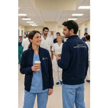 Felpa Full Zip Blu per la facoltà di Medicina e Chirurgia | UniMi