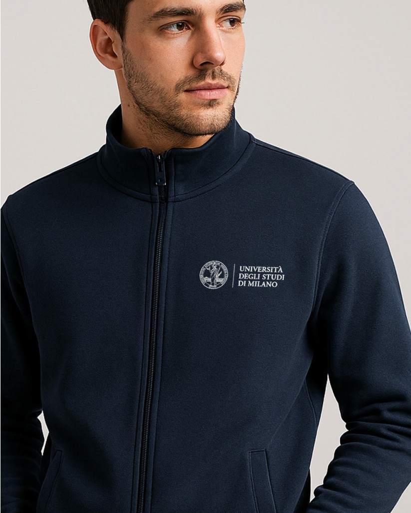 Felpa Full Zip Blu | UniMi