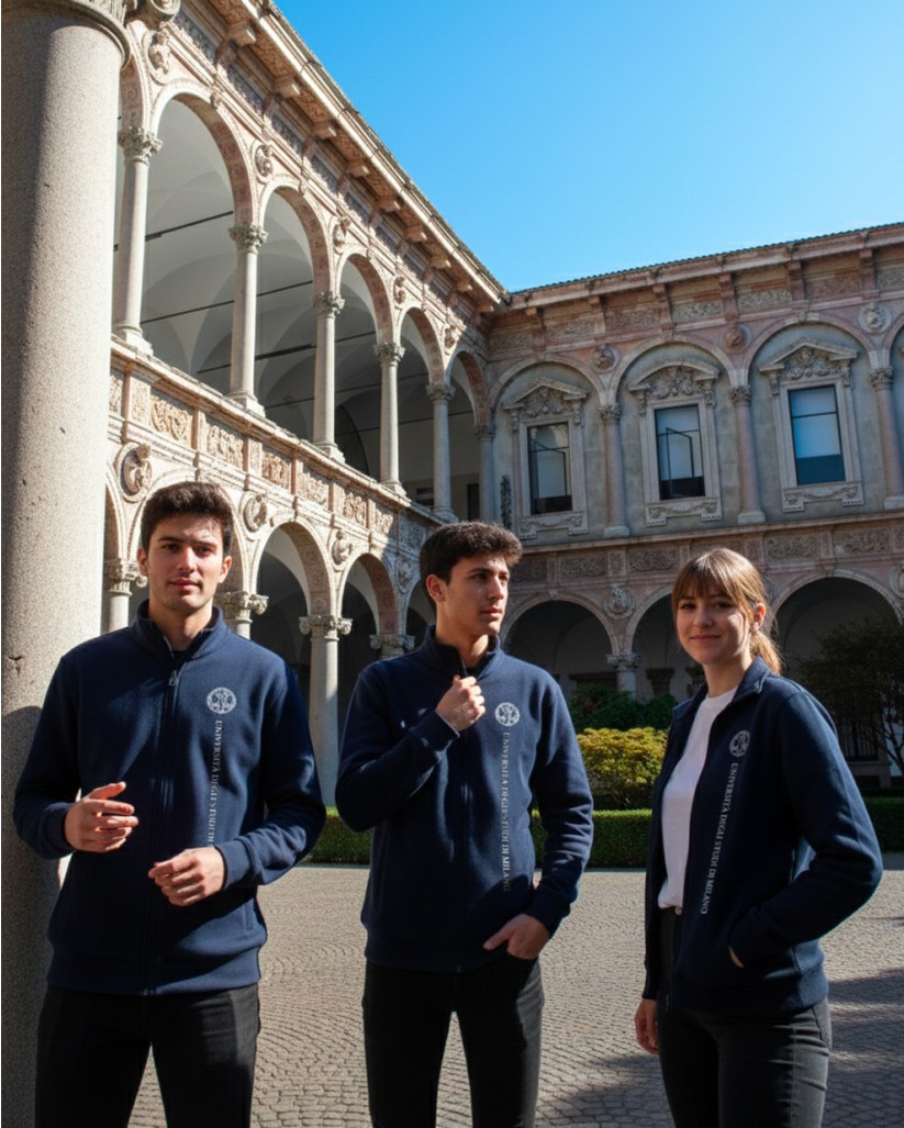 Felpa Full Zip Blu | UniMi