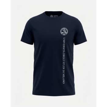 T-shirt Unisex Blu Navy stampa monocromatica | Unimi