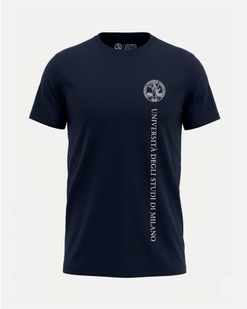 T-shirt Unisex Blu Navy stampa monocromatica | Unimi