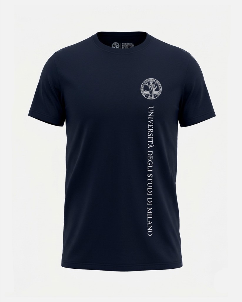 T-shirt Unisex Blu Navy stampa monocromatica | Unimi