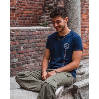 T-shirt Unisex Blu Navy stampa monocromatica | Unimi