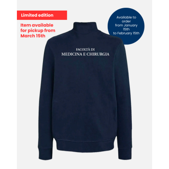 Blue Full-Zip Sweatshirt - Medicine and Surgery | UniMi