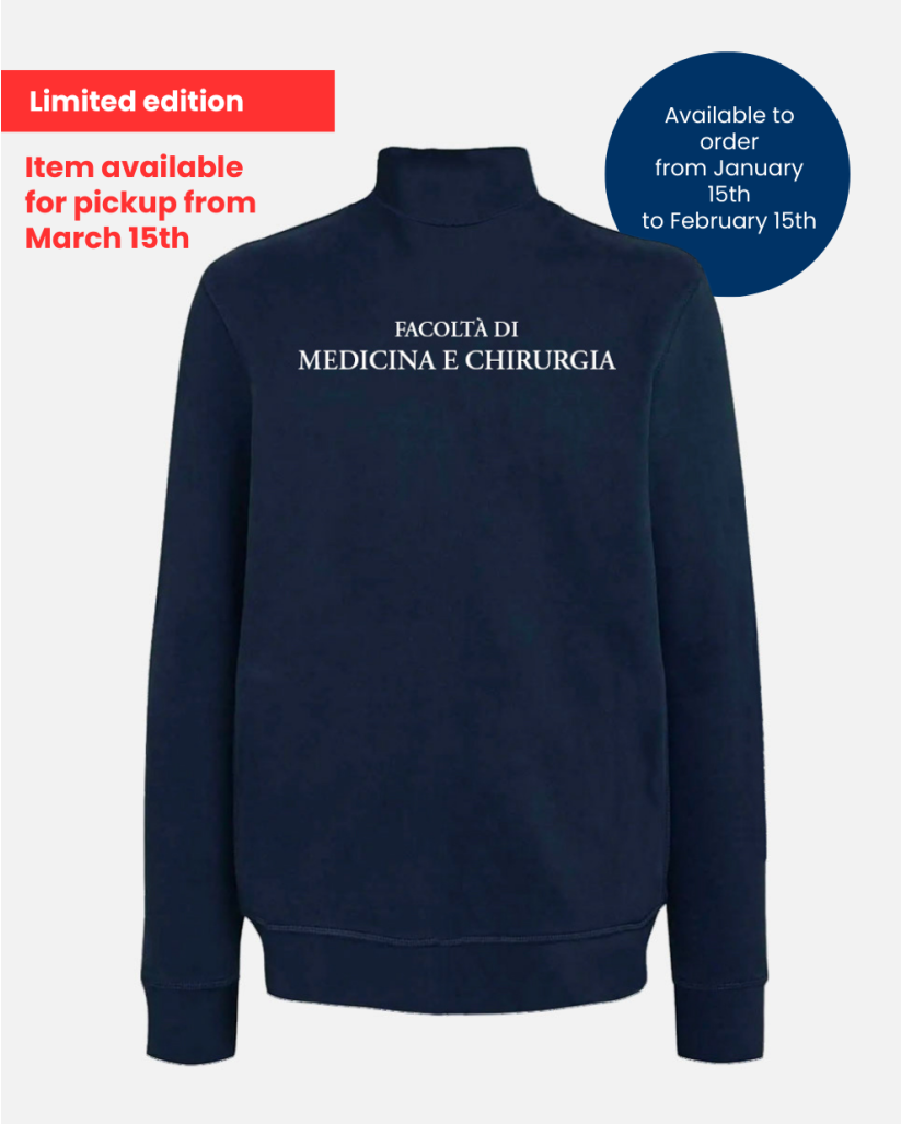 Blue Full-Zip Sweatshirt - Medicine and Surgery | UniMi