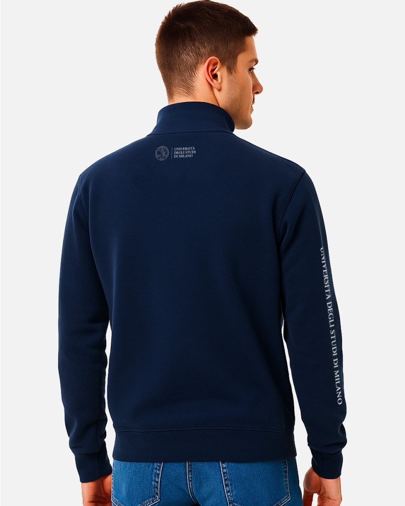 Full Zip Blue Sweatshirt | UniMi